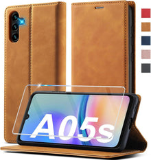 Hülle für Samsung Galaxy A05S Leder Klappbar mit Handy-Ständer