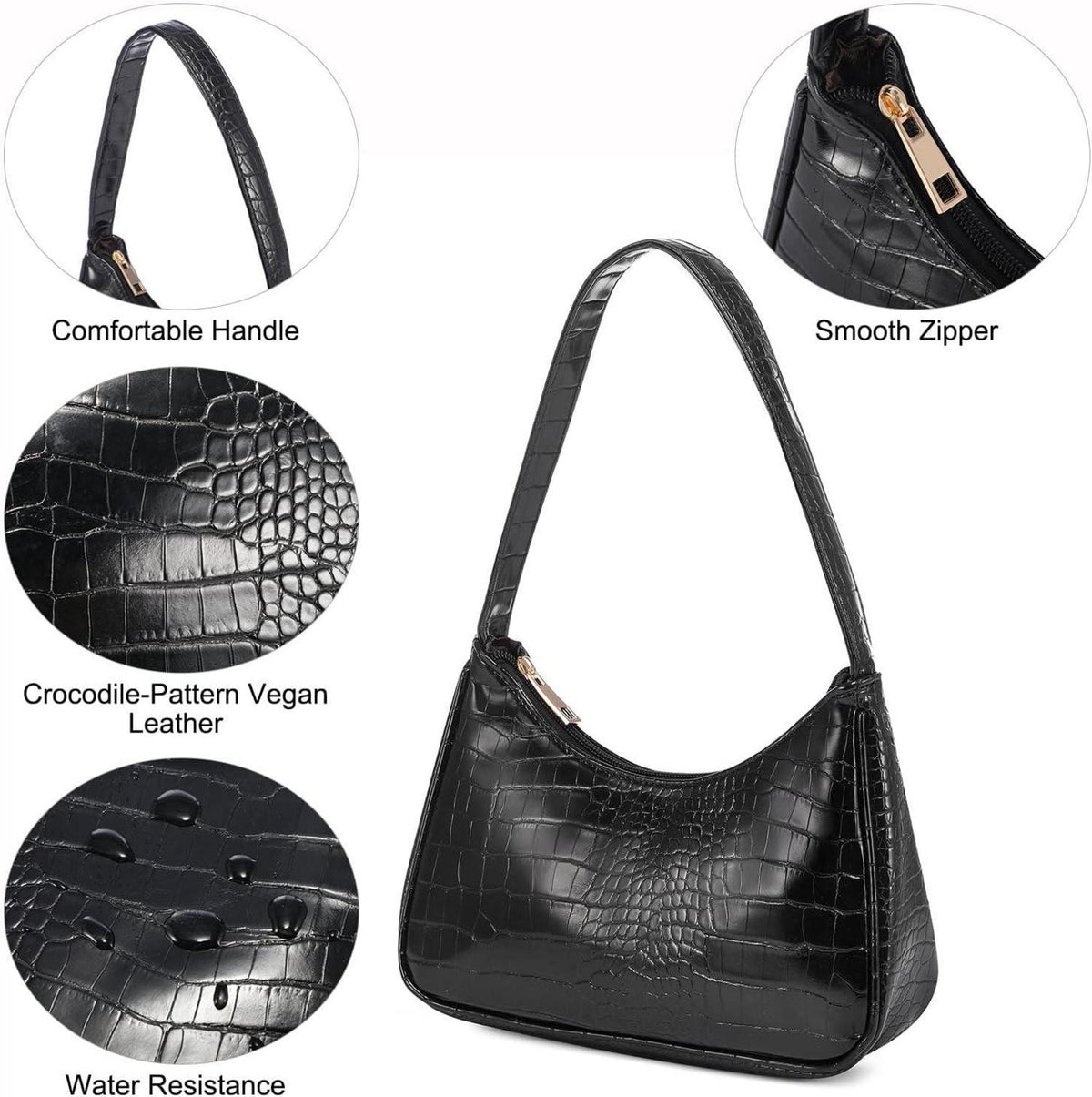 Frauen Handtasche Kleine Umhängetasche Leder Tote Bag Shopper