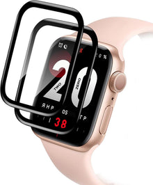 2er Set Panzerglas für Apple Watch 7/8/9 41mm - HD 9H Schutzfolie