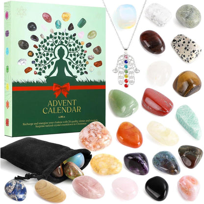 Adventskalender 2024 Edelsteine Frauen Chakra Kristalle Yoga