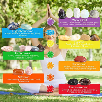 Adventskalender 2024 Edelsteine Frauen Chakra Kristalle Yoga