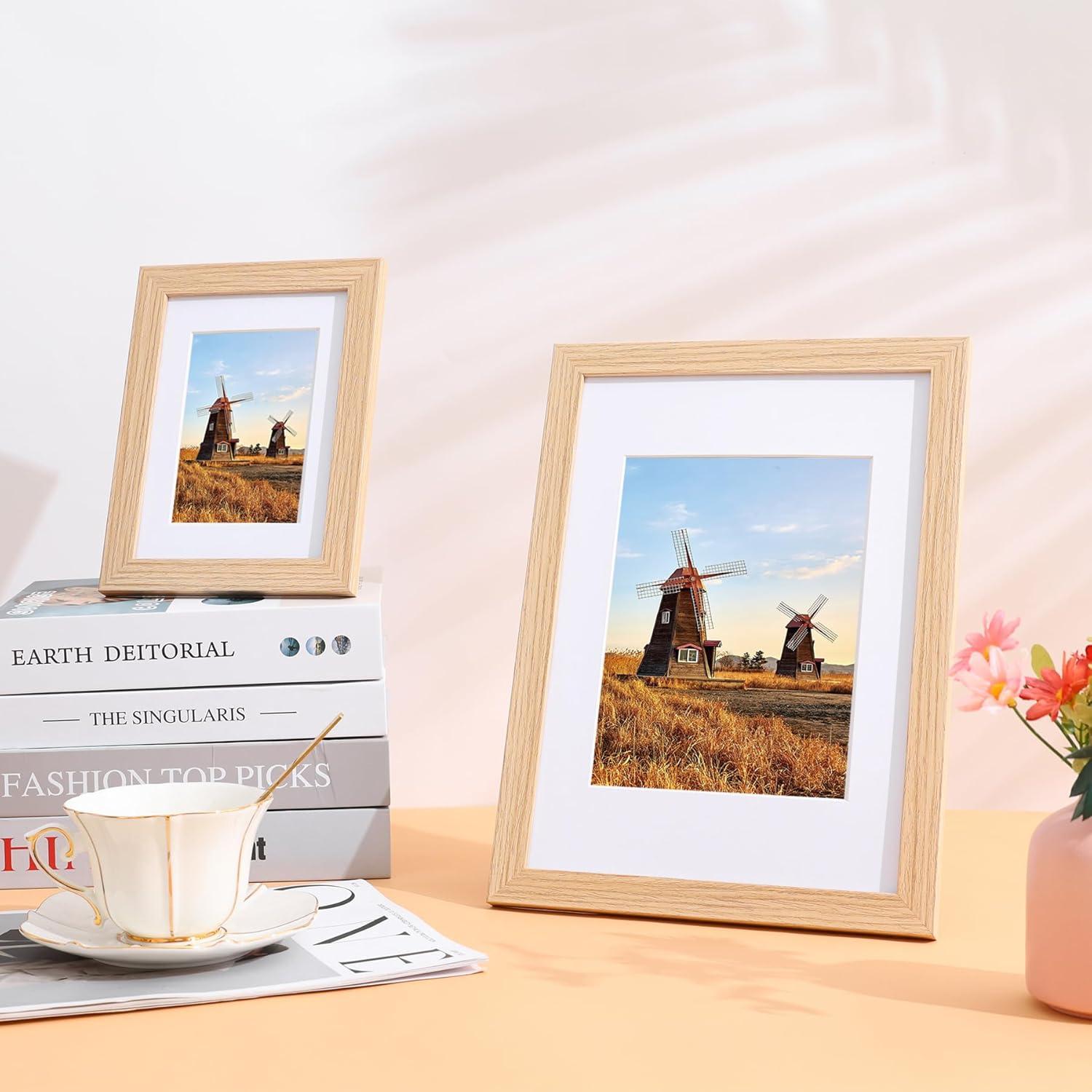 Spotjoy Fotorahmen 15x20cm 12er Set Holzrahmen mit
