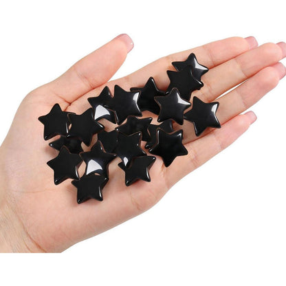 20 Stück Sternkristall Set Obsidian Edelsteine Glückssteine Meditation