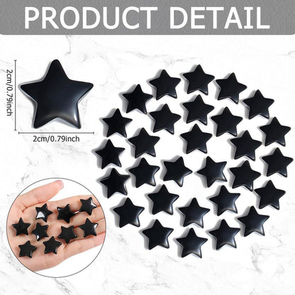 20 Stück Sternkristall Set Obsidian Edelsteine Glückssteine Meditation