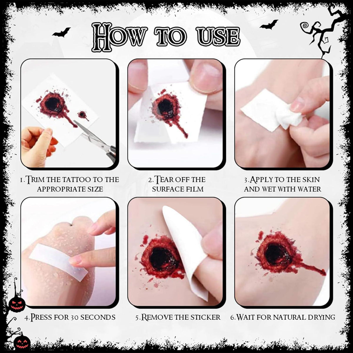 BIQIQI Metzger Kostüm Halloween 5 Stück Accessoires Damen/Herren
