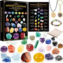 ZMLM Adventskalender 2024 Kristalle Chakra-Stein Weihnachtskalender 24 Tage Set