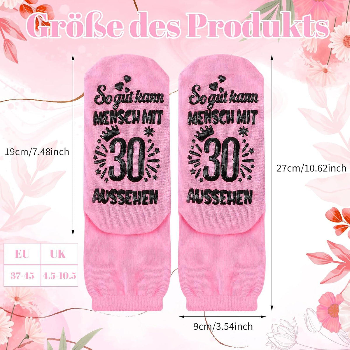 Geburtstag Socken Frauen Baumwolle Warm und Rutschfest