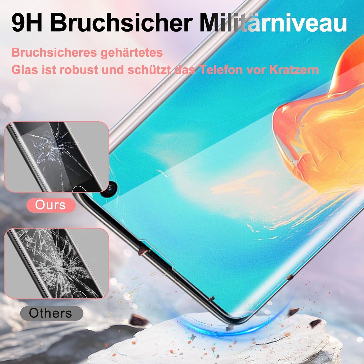 2x Panzerglas Schutzfolie Samsung Galaxy S10, 9H Härte Display Schutzfolie
