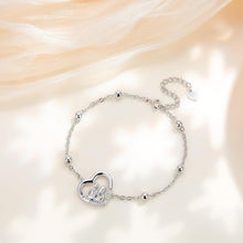 Silber 925 Armband mit Herz Anhänger für Damen