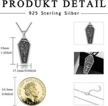 TRISHULA Santa Muerte Halskette 925 Sterling Silber