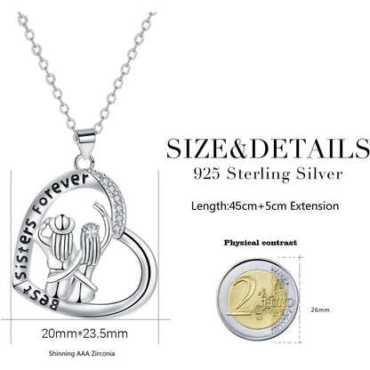 Herz Kette 925 Sterling Silber für Damen | Geschenkidee
