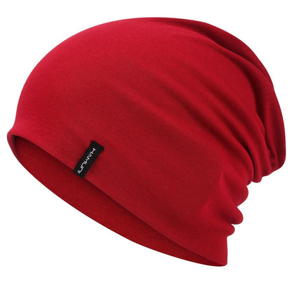 Slouchy Beanie Mütze Damen & Herren – Weiche Baumwoll Beanie Weinrot