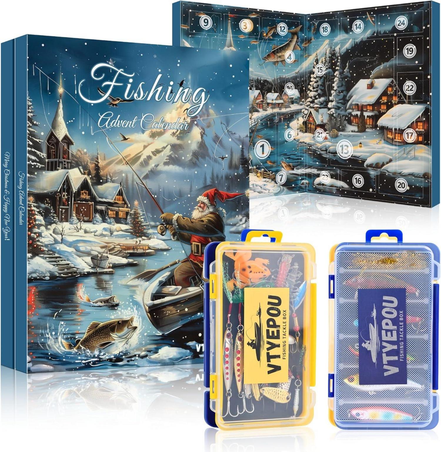 Angel Adventskalender für Männer - Weihnachtskalender Köder Set 2024