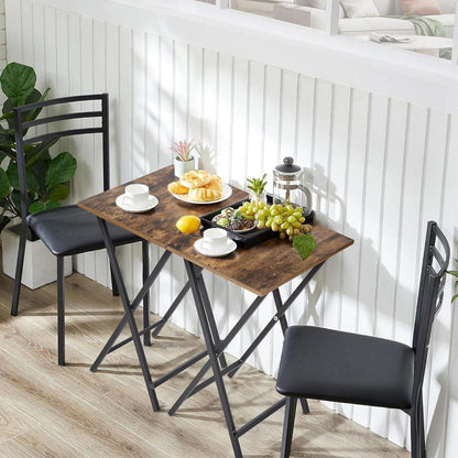 Klappbarer Beistelltisch Set TV Tablett Tisch für kleine Räume Sofa Couchtisch