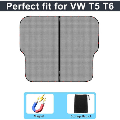 VW T5 T6 Heckklappen Sonnenschutznetz mit Reißverschluss
