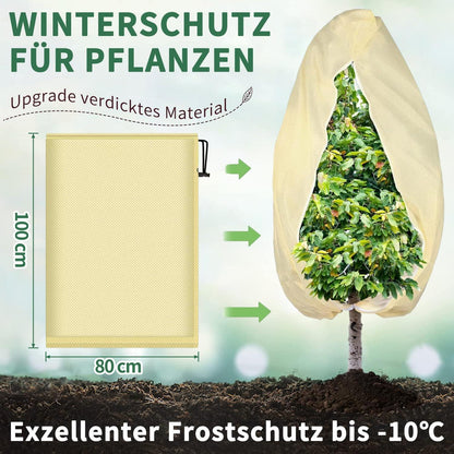 Winterschutz Pflanzenbezug Atmungsaktiv 85 g/m² Beige