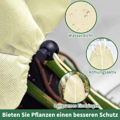Winterschutz für Pflanzen 85 g/m² Beige 80*100cm 3 Stück