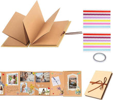 Fotobuch zum Selbstgestalten 21x15cm DIY Scrapbook mit 34 Seiten