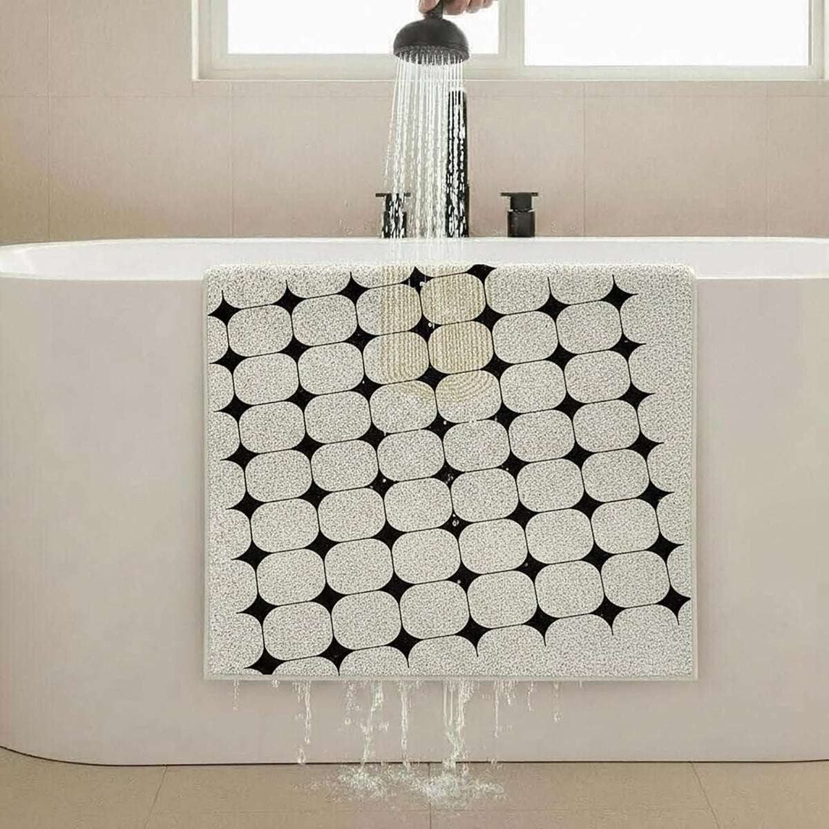 Rutschfeste Duschmatte 90x120 cm – Modern & Komfortabel