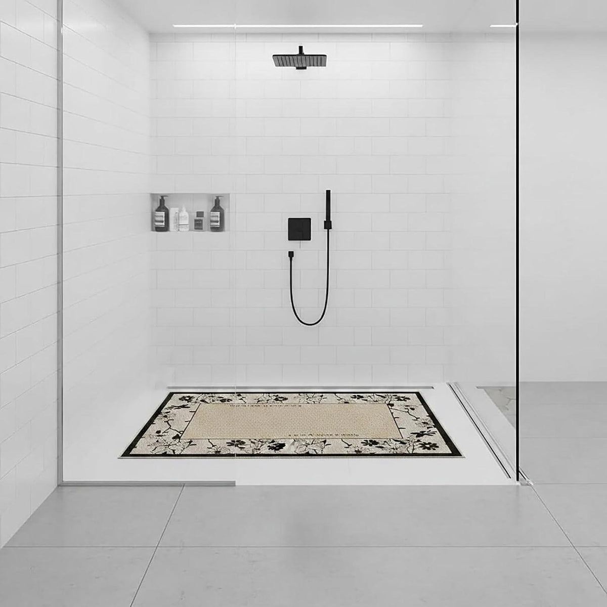 Rutschfeste Duschmatte 80x80 cm – Weich, Komfortabel & Schnell Trocknend