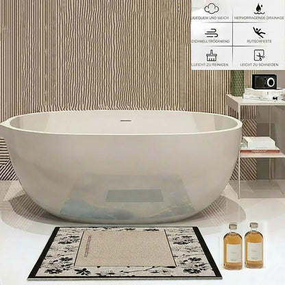 Rutschfeste Duschmatte 80x120 cm – Weich, Komfortabel & Zuschneidbar