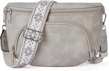 Damen Umhängetasche Veganes Leder RFID Blockierung Brusttasche
