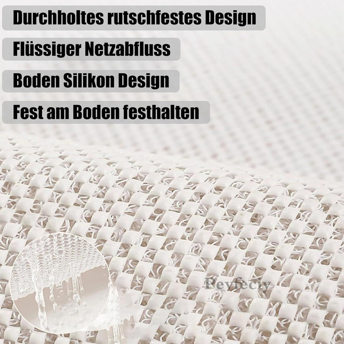 Rutschfeste Duschmatte 60x120 cm – Weich, Komfortabel & Antirutsch