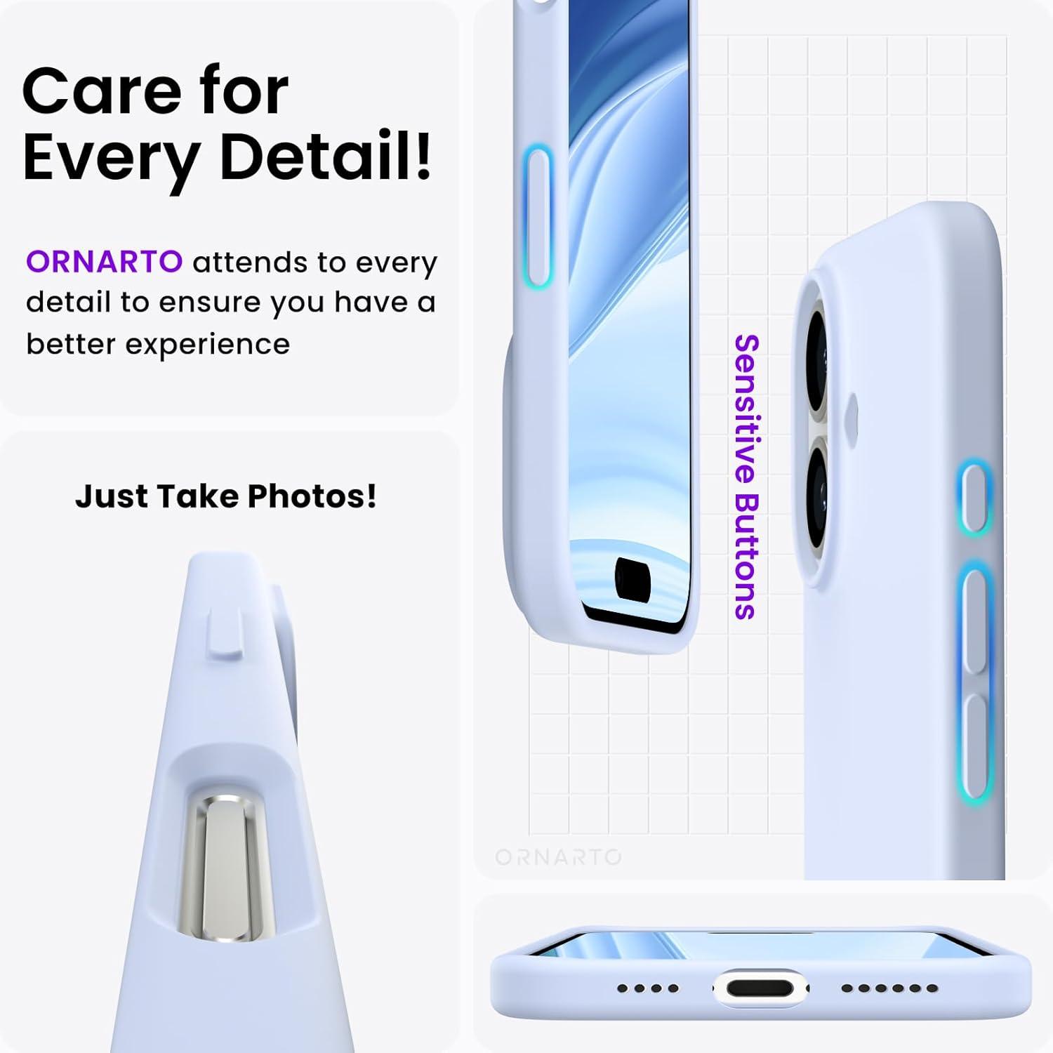 iPhone 16 Plus Hülle Silikon 6,7 Zoll flüssig Kratzfest Schutzhülle Case - Baby