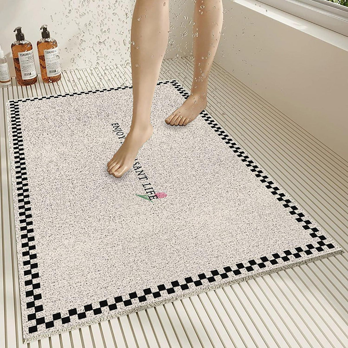Rutschfeste Duschmatte 100x150 cm – Weich, Komfortabel & Zuschneidbar