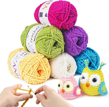 Häkelgarn 6 Farben 25g Wolle Häkeln Stricken Anfänger Bearbeitung