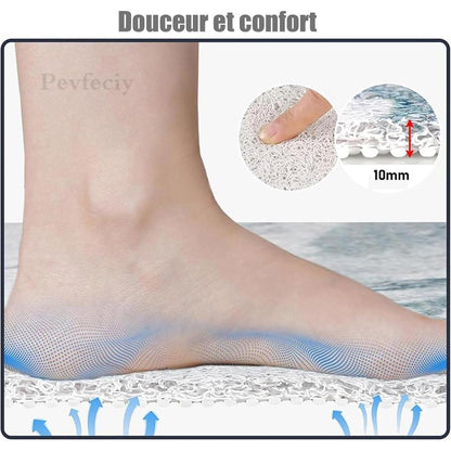 Rutschfeste Duschmatte 100x150 cm – Weich, Komfortabel & Ablaufloch