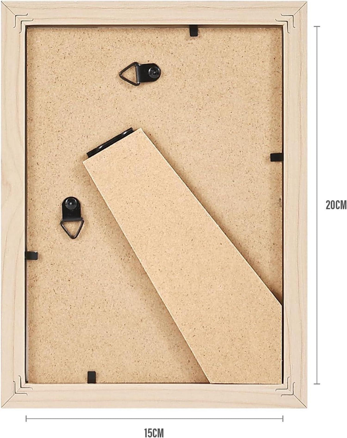 Spotjoy Bilderrahmen 15x20cm 3er-Set Holzrahmen mit Passepartouts