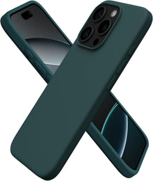 iPhone 16 Pro Hülle Silikon 6,3 Zoll Schutzhülle Stoßfest Olivgrün