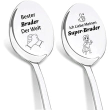 Kaffeelöffel Set "Bester Bruder Der Welt" mit Gravur