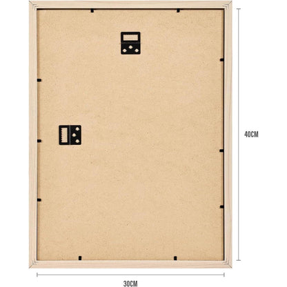 Set Bilderrahmen 30x40cm Holz Fotorahmen Passepartouts