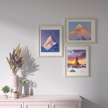 Set Bilderrahmen 30x40cm Holz Fotorahmen Passepartouts