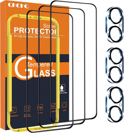 iPhone 16 Panzerglas Kamera Schutzfolie [Full Screen] Ultra Top