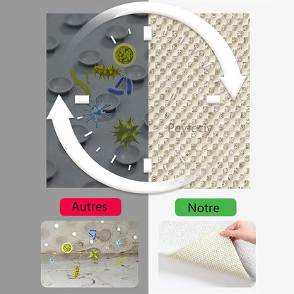Rutschfeste Duschmatte 120x150 cm – Weich, Komfortabel & Zuschneidbar