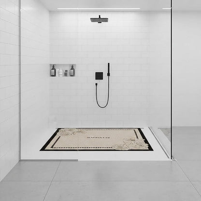 Rutschfeste Duschmatte 100x100 cm – Weich, Komfortabel & Ablaufloch