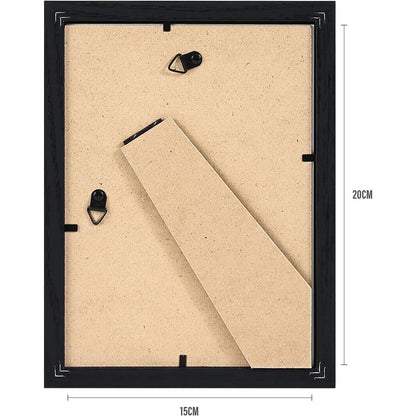 Bilderrahmen Set 15x20cm Holzrahmen Passepartouts 2er