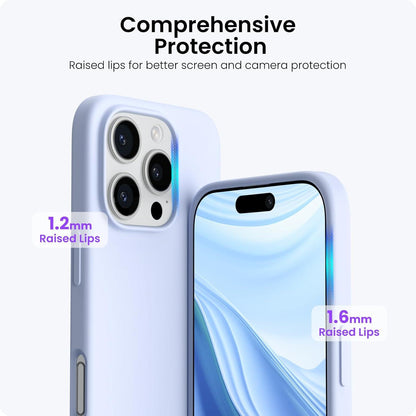ORNARTO iPhone 16 Pro Hülle Silikon Schutzhülle 6,3 Zoll - Baby blau