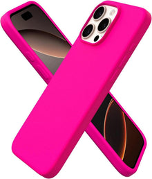 Hülle für iPhone 16 Pro aus Silikon, Kratzfest, stoßfest - Leuchtend