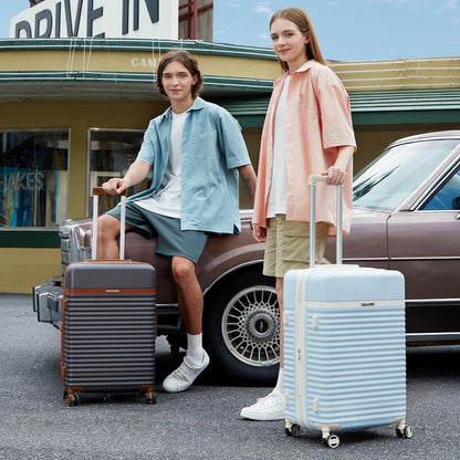 Joyway ABS Hartschalen Koffer Mittelgroß 4 Rollen TSA Schloss 65L Grau