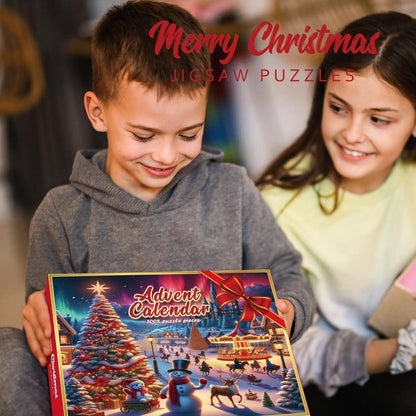 Adventskalender 2024 Kinder Weihnachtspuzzle Spielzeug