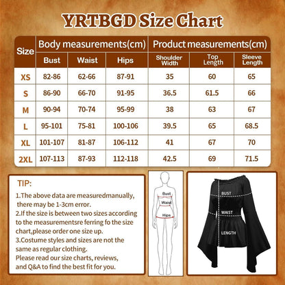 Piratenkostüm Damen Mittelalter Bluse mit Korsett & Gürteltasche Schwarz