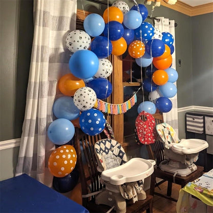 60x Luftballons Blau Orange Hundepfoten Paw Theme Party Deko 12 Zoll