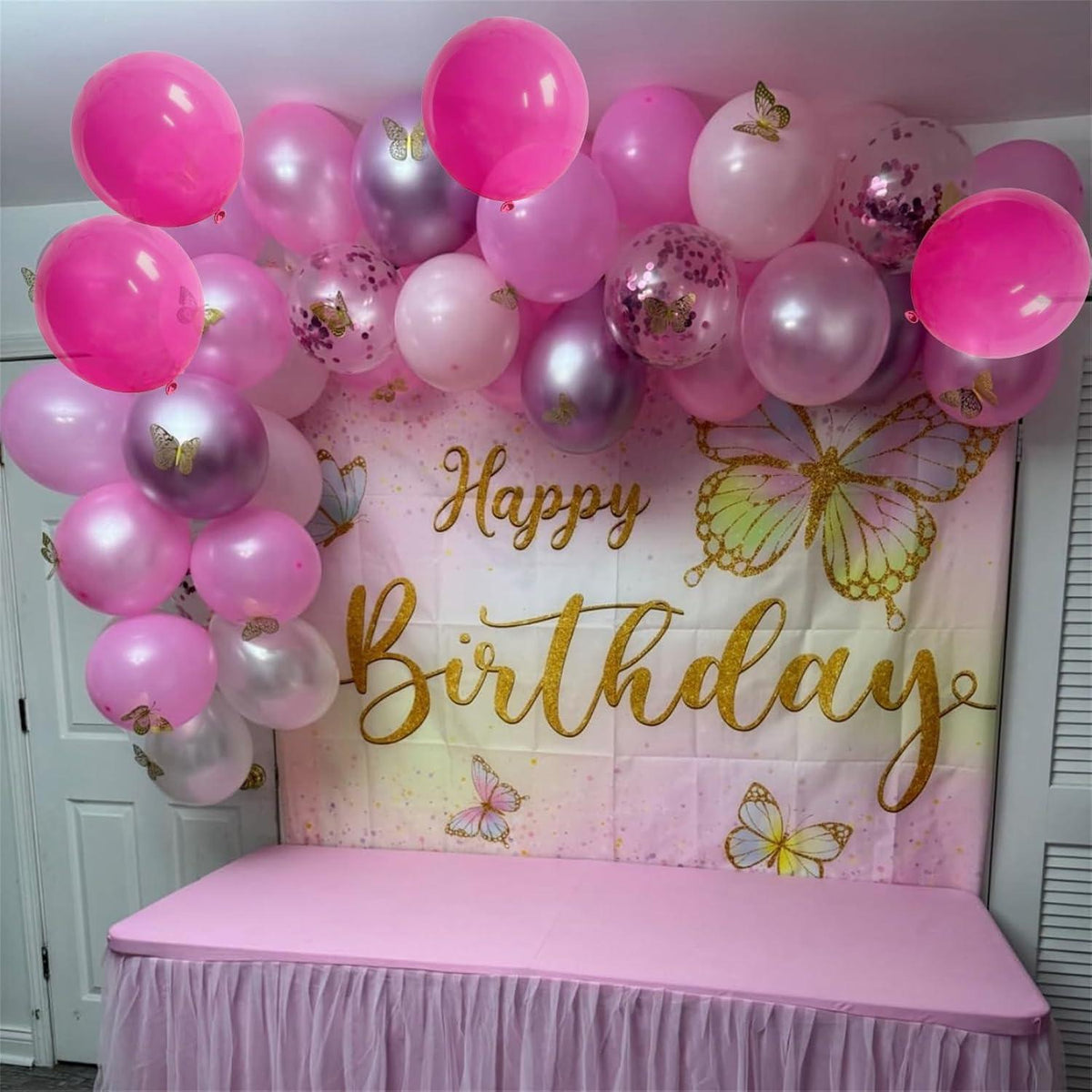 12'' Luftballons Rosa 60 Stück für Mädchen Frau Geburtstag Party Deko