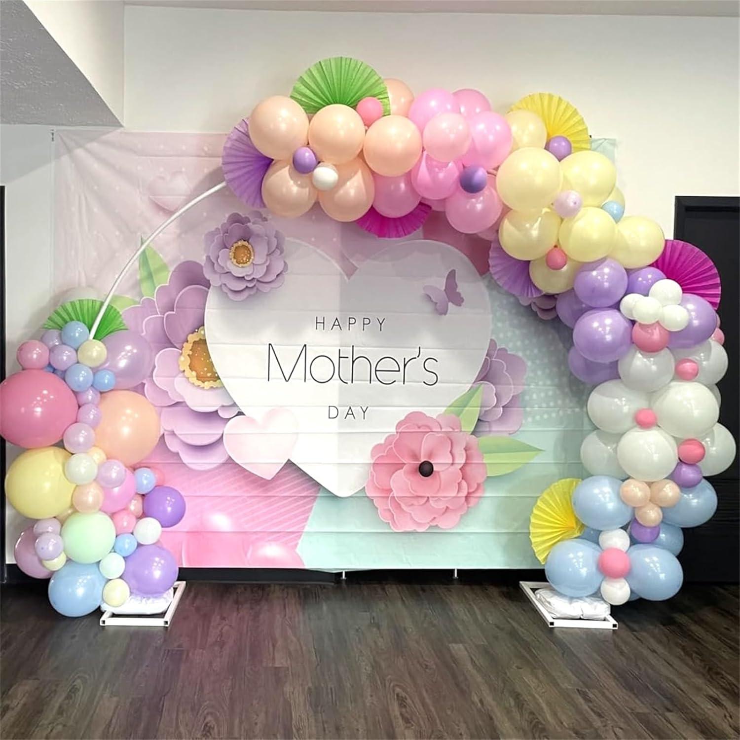 Pastell Luftballons Set 60 Stück Regenbogen Kindergeburtstag 12 Zoll