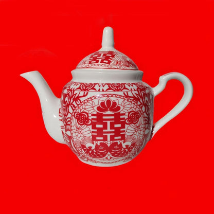 Chinesisches Hochzeitstee-Set für Braut & Bräutigam (Doppel Glück)