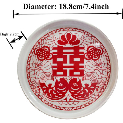 Chinesisches Hochzeitstee-Set für Braut & Bräutigam (Doppel Glück)